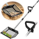 TOOGE pooper scooper with a 62-inch handle for long-reaching coop cleaning