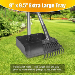 TOOGE pooper scooper extended reach showing long handle for easy use