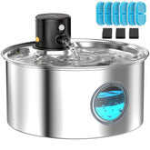 TOONIOOS cat fountain cordless design for flexible placement and safe hydration.