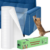 TOOSOFt clear couch protector preserves sofa aesthetics while guarding against claws.