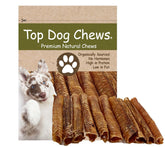 Top Dog Chews 12-inch roasted beef trachea for long lasting dental cleaning and joint support