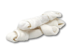 Top Dog Chews dental-friendly rawhide bone promotes healthy teeth and gums during play.