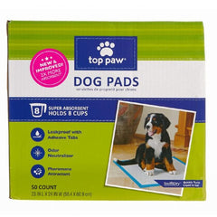 Top Paw dog pads with 2x absorbent surface for quick cleanup