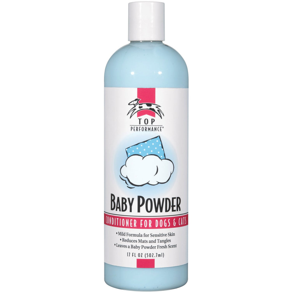 Top Performance Baby Powder Conditioner bottle pour for easy application and silky coat shine