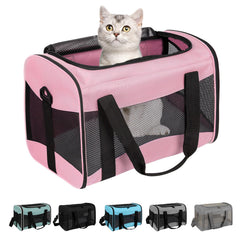 Top Tasta cat carrier under-seat fit for easy airline travel.