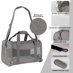 Top Tasta breathable mesh sides promote air flow during travel