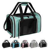 Top Tasta carrier front view showing roomy interior for pets up to 15 lbs