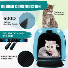 Top Tasta dog-cat carrier is airline approved for easy travel.