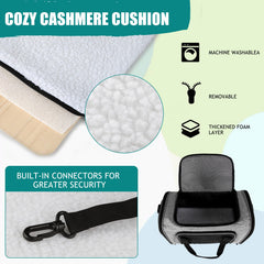 Top tasta plush mat inside for cozy pet resting.