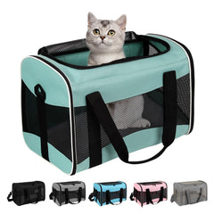 Top tasta Small Animal Travel Carrier front vents promoting air circulation.