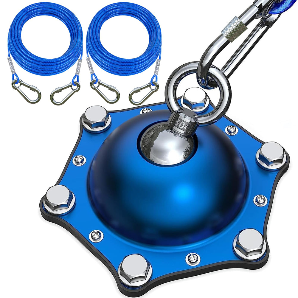 TOPKNOT dog tie out stake with 360-degree swivel for tangle-free outdoor play