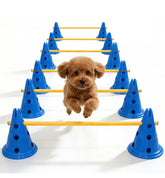 Toplamper dog agility hurdle cone set ready for backyard training to boost focus and coordination