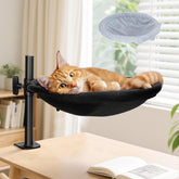 Topmart cat desk bed 360-degree rotation for flexible viewing beside your workspace