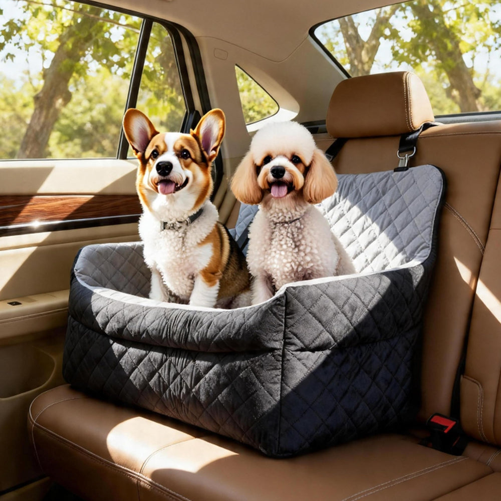 TOPOmerice dog car seat front view with roomy space for up to 55 lbs