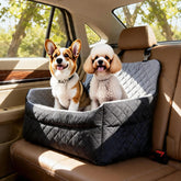 TOPOmerice dog car seat front view with roomy space for up to 55 lbs
