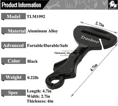 TOPSOSO Truelove portable seatbelt lock highlights lightweight storage and quick setup.