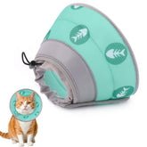 Toptakeit cat cone with adjustable strap for a secure, comfortable fit.