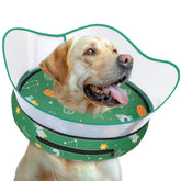 Toptakeit inflatable donut dog cone collar with donut design for protection