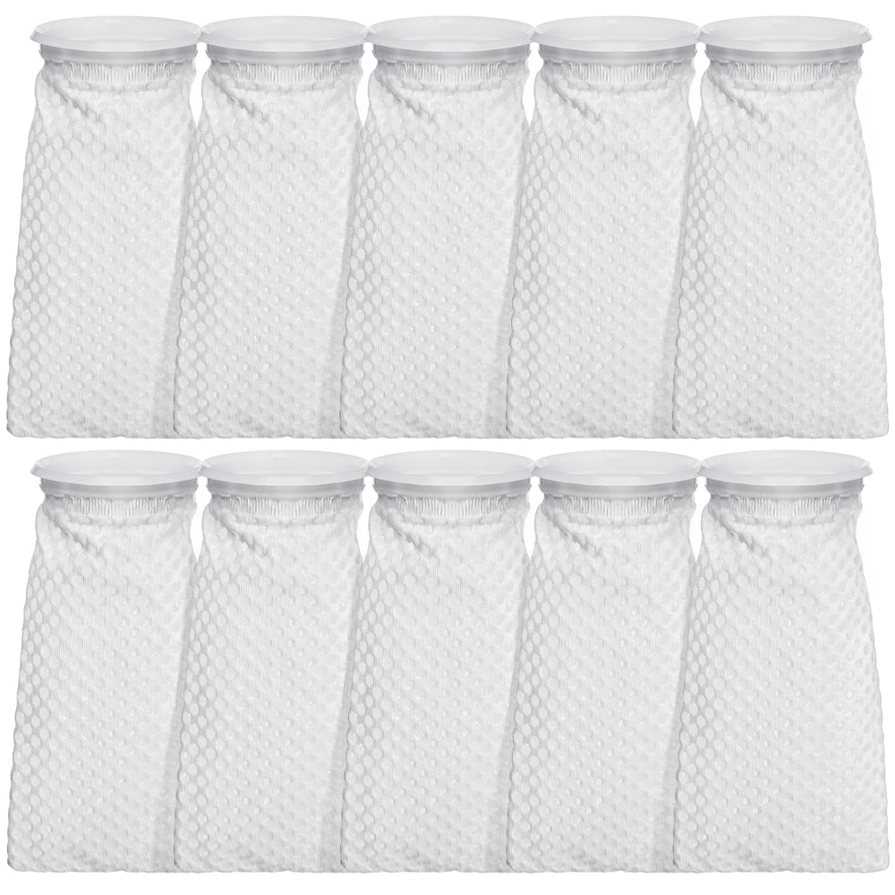 TOPZEA 4-inch ring filter sock close-up of 150 micron honeycomb weave for efficient filtration
