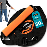 Total Pet 50ft dog leash for recall training at distance.
