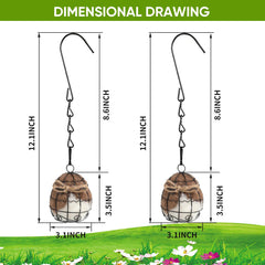 TOWDREU weather-resistant nesting ball with durable metal frame