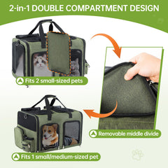 TOYSBOOM cat carrier top and side entries for easy loading of pets