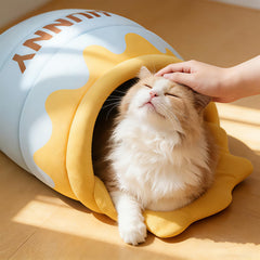 TOYSBOOM Honey Pot Cat Cave Bed inside cushion, plush comfort for snuggling