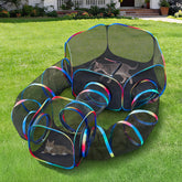 TOYSBOOM Outdoor Cat Enclosure tent setup for easy backyard play