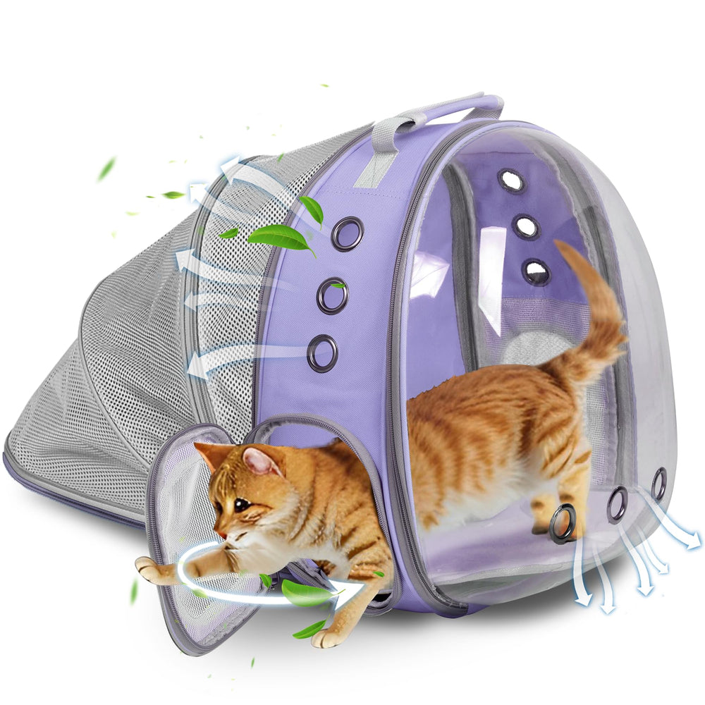 TOYSINTHEBOX expandable cat backpack with bubble window for calm outdoor adventures.