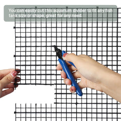 TQDXZA customizable grid enables precise divider sizing for tanks.