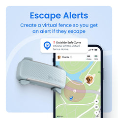 Virtual fences with alerts help you stay informed about safe zones