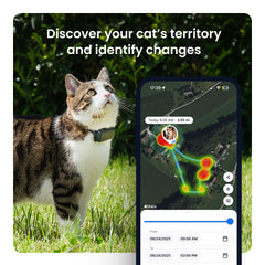 Tractive virtual fences and location history help set safe zones.