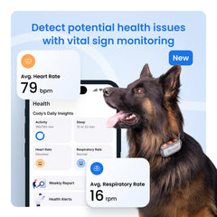 Tractive XL heart-rate monitoring helps you track changes.