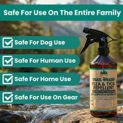 Family-friendly Trail Guard helps protect dogs and kids around treated areas.