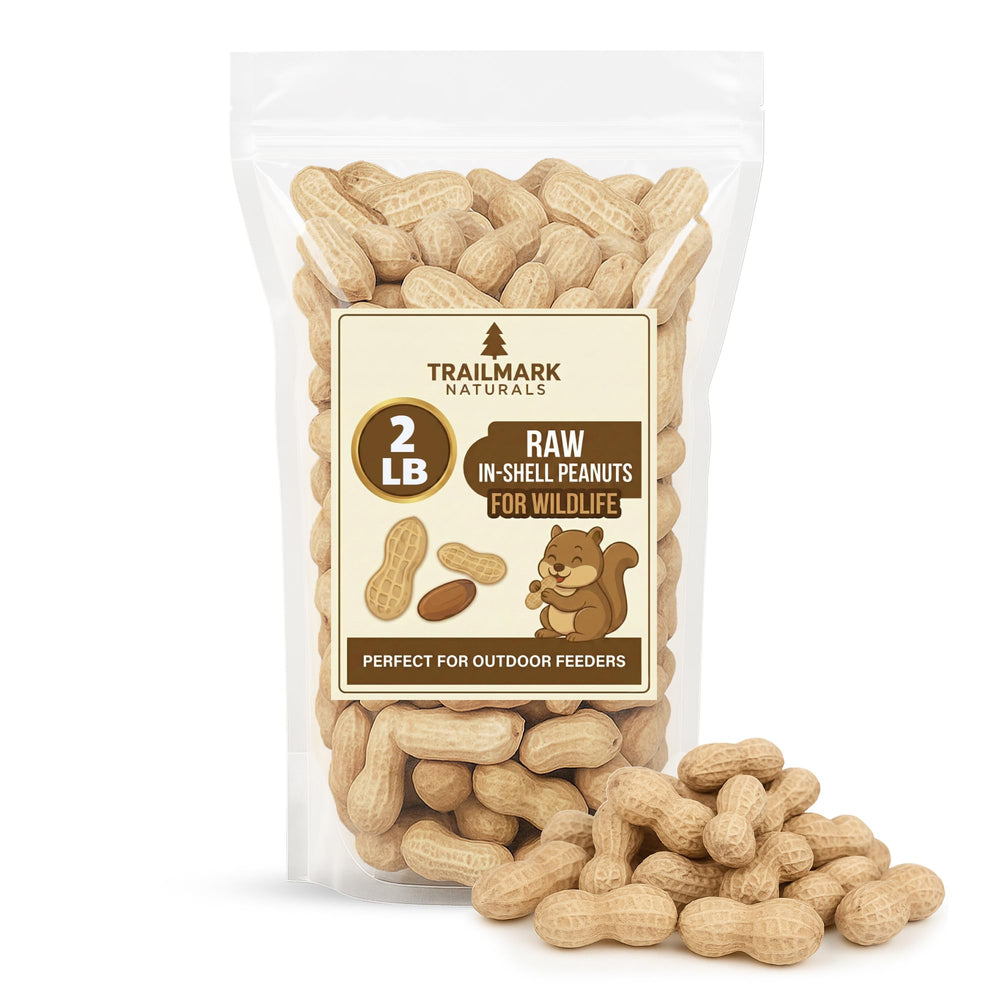 Trailmark Naturals raw peanuts in-shell close-up for wildlife enrichment