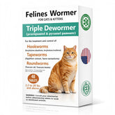 TRAVELMASTER cat dewormer 48-tablets pack shot for convenient parasite management.