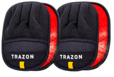Trazon pet hair removal glove close-up lifting fur from fabrics