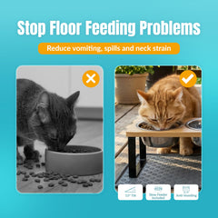 TRECKPET anti-slip mat keeps bowls steady during meals for a tidier feeding area.
