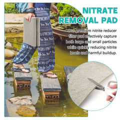 Treela ammonia-remover pad tackles particulates for clearer aquarium water.
