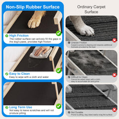 Tresbro dog ramp with side rails helps prevent falls during use.