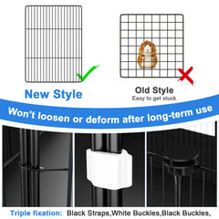 Triple-fixings on the Tresbro cage ensure a stable enclosure.