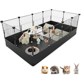 Tresbro guinea pig cage with waterproof liner for easy cleaning.