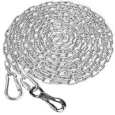 Tresbro heavy-duty dog chain with 20ft yard setup for outdoor tethering.
