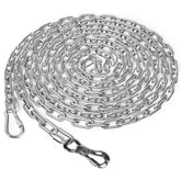 Tresbro heavy duty dog chain 15ft with swivel hook close-up for outdoor use