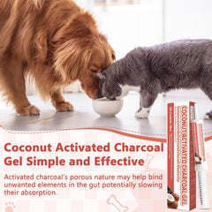 Closeup of Trihood charcoal paste tube showing easy-to-use packaging