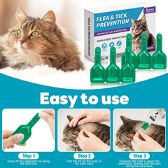Trihood cat topical water-resistant formula remains protective after drying.