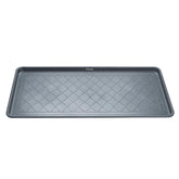 Trimate all-weather boot tray on the exterior porch helps contain mud.