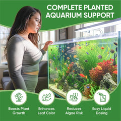 Trinity Treats microfiber cleaning cloth included for safe aquarium maintenance.
