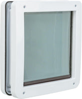 TRIXIE 2-Way Locking Dog Door white frame ideal for medium to large dogs