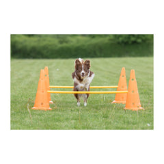 TRIXIE crossbar height adjustment enables easy progression from beginner to advanced training.